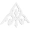 Ekena Millwork Pitch Whitman Architectural Grade PVC Gable Pediment, 48"W x 24"H x 1"P (12/12) GPP048X024X100WHI - alternate 1